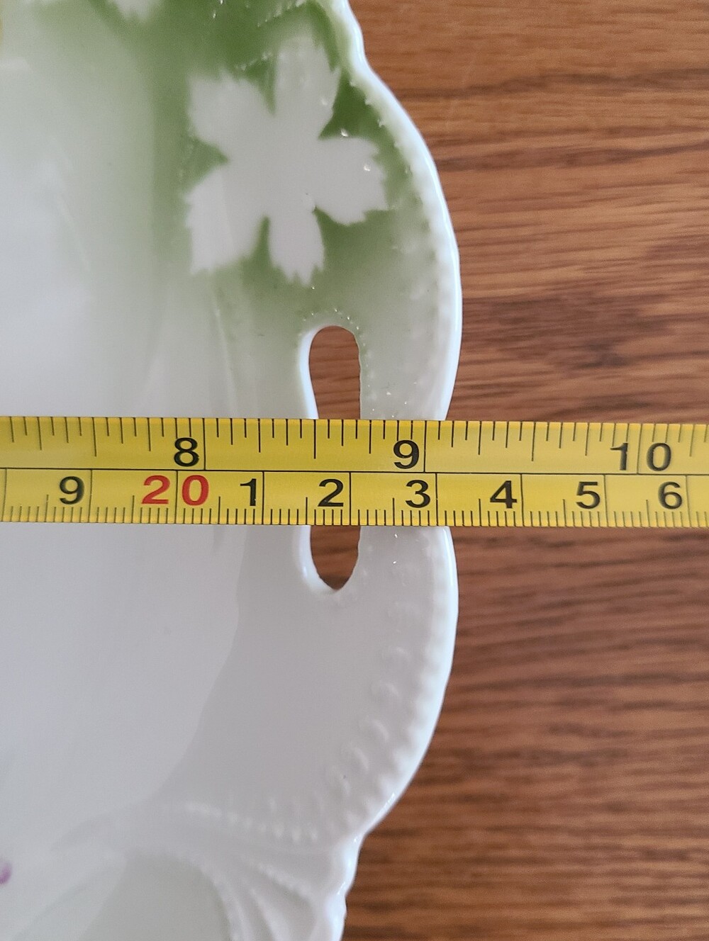 Vintage German porcelain handled cake plate - Picture 3 of 3